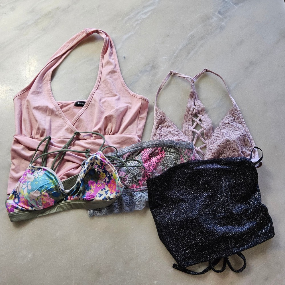 Shein Victoria's Secret PINK‎ XS Crop Top Bralette Bundle